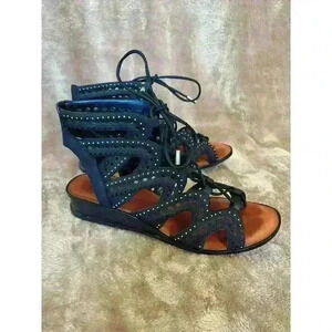 1‎ State Lace Up Leather Sandals Women’s Size 8/EU 38